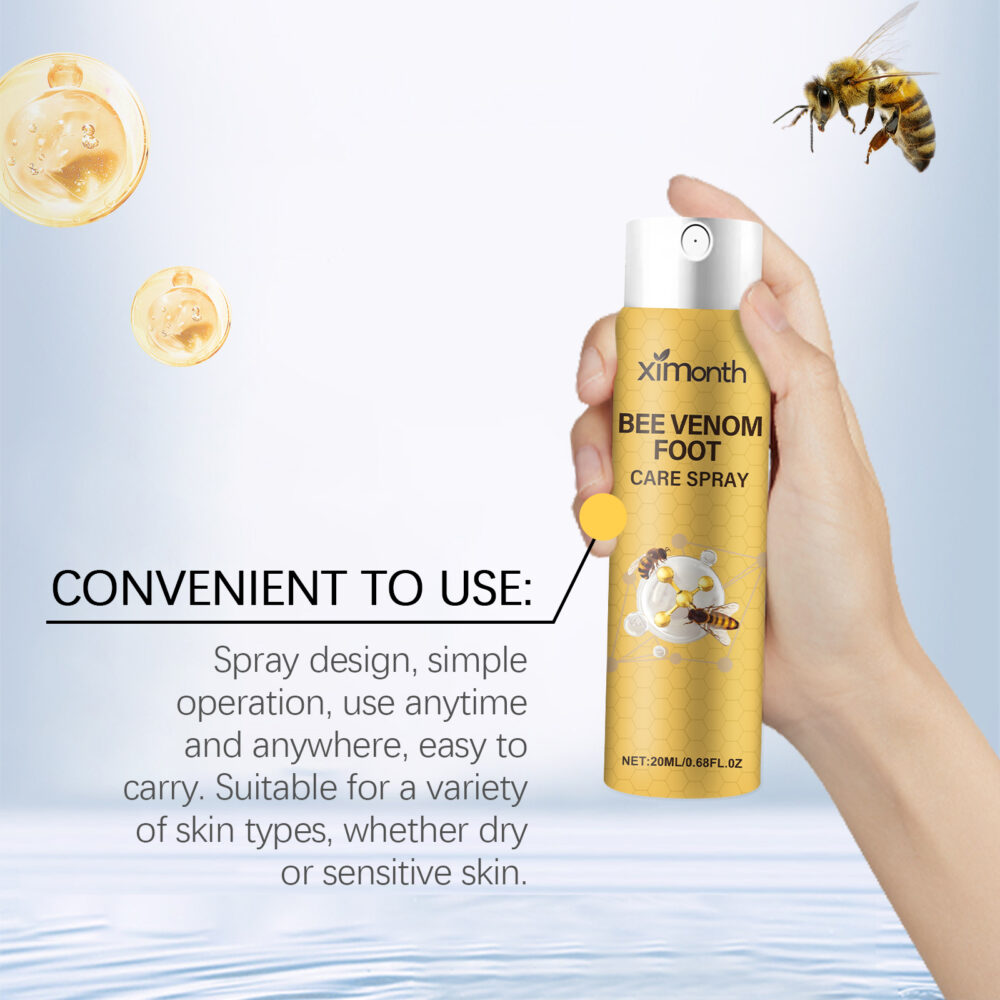 Bee Venom Foot Care Spray relieves swelling, peeling, dry and cracked feet Clean beriberi Moisturizing Spray #JL04-XIB05-A034-20-YE1 - Image 8