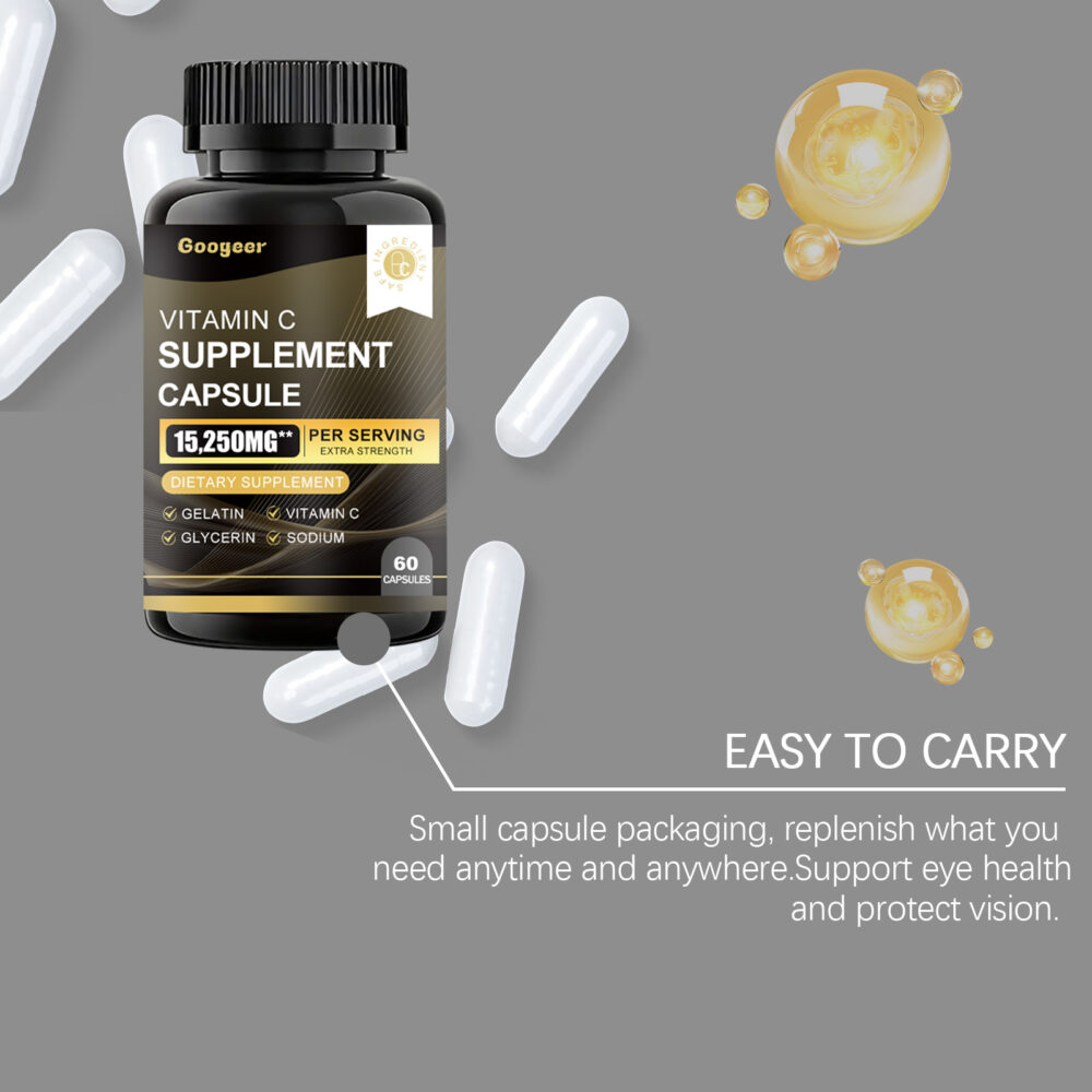 Multi-dimensional C supplement capsule daily nutrition supplement high-efficiency vitamin formula mild and easy to absorb and enhance physical strength #JL04-GOB07-A031-60-BK1 - Image 6