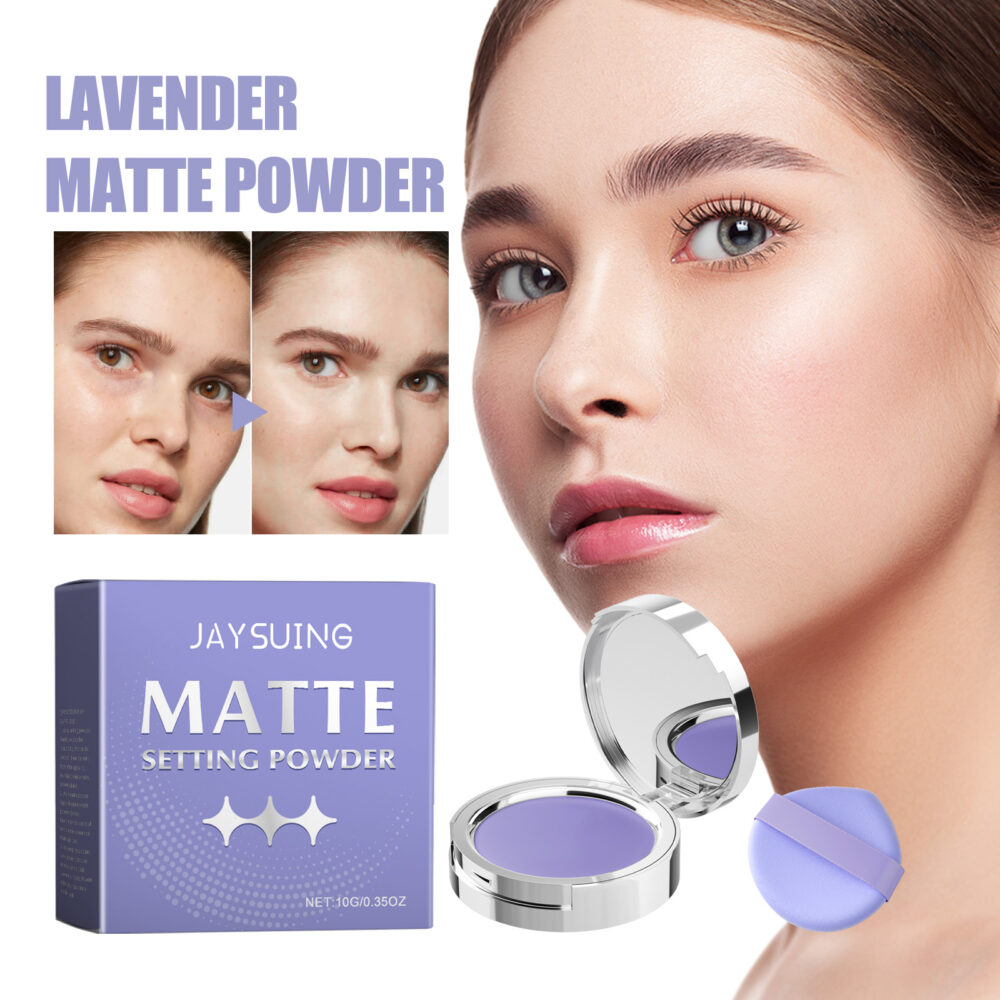 Matte Finishing Powder, Natural Lasting Concealer Oil Control Light Light And Easy To Remove Makeup Finishing Powder #JL05-w13130551 - Image 3