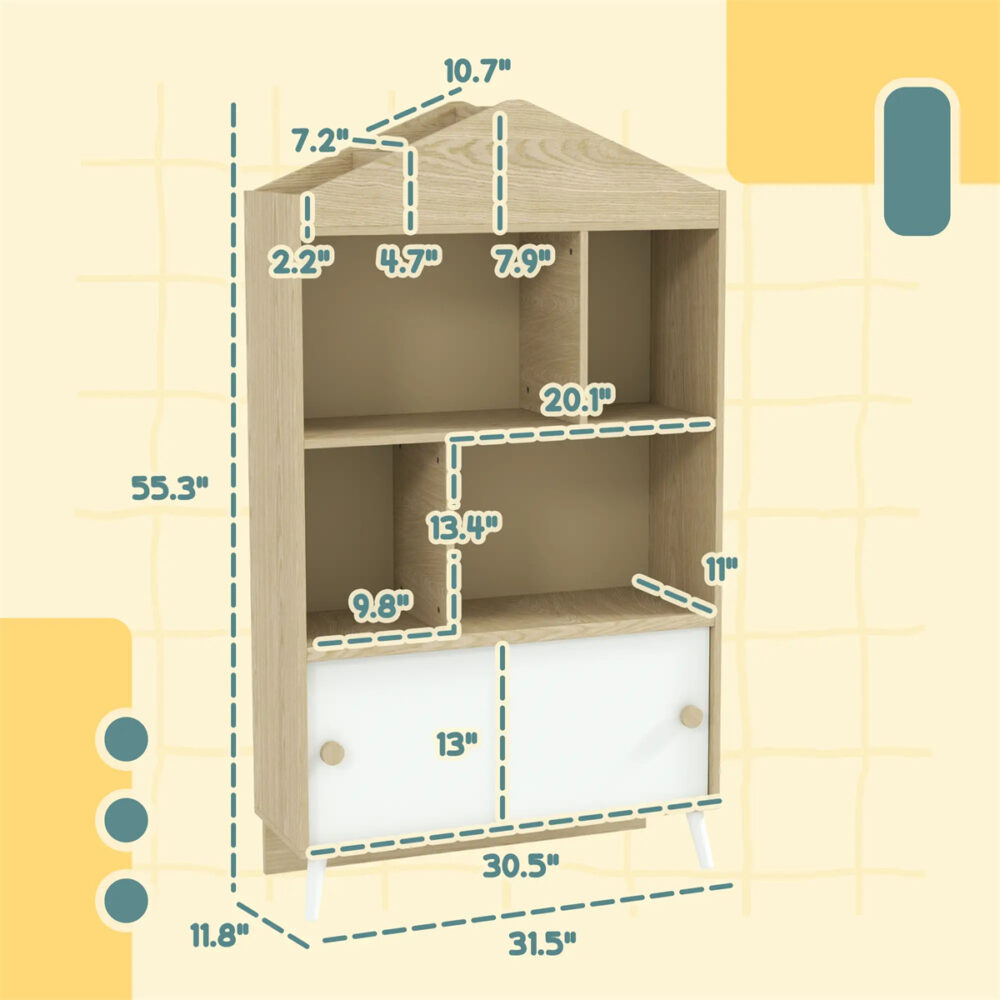 MDF Children's Toy Shelf, Kids Bookshelf #JL06-47540955 - Image 2