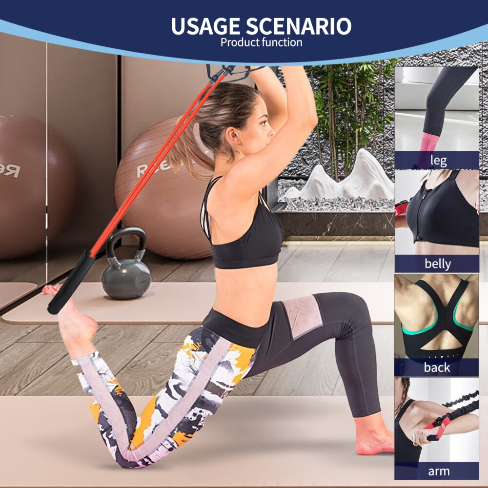 6-piece wall-mounted exercise anchor, resistance band wall hook, space-saving training anchor, home gym installation anchor for strength training yoga fitness physical therapy exercise #JL06-35405743 - Image 2