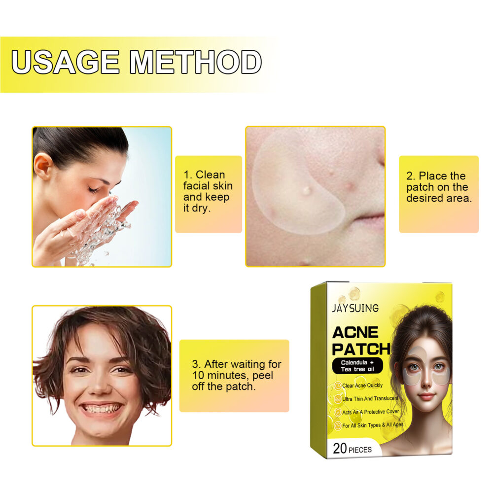 Acne Hydrocolloidal Patch Cleanses facial acne, closes mouth, removes blackheads and delicate skin patch #JL04-JAA05-A001-20-YE1 - Image 9