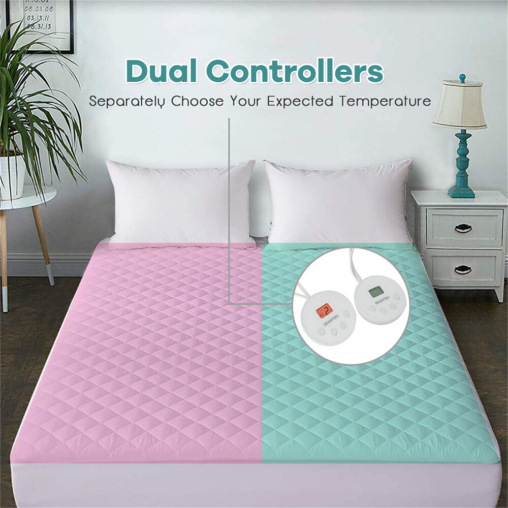 78 "x 80" heated mattress with dual controllers #JL06-02672425 - Image 7