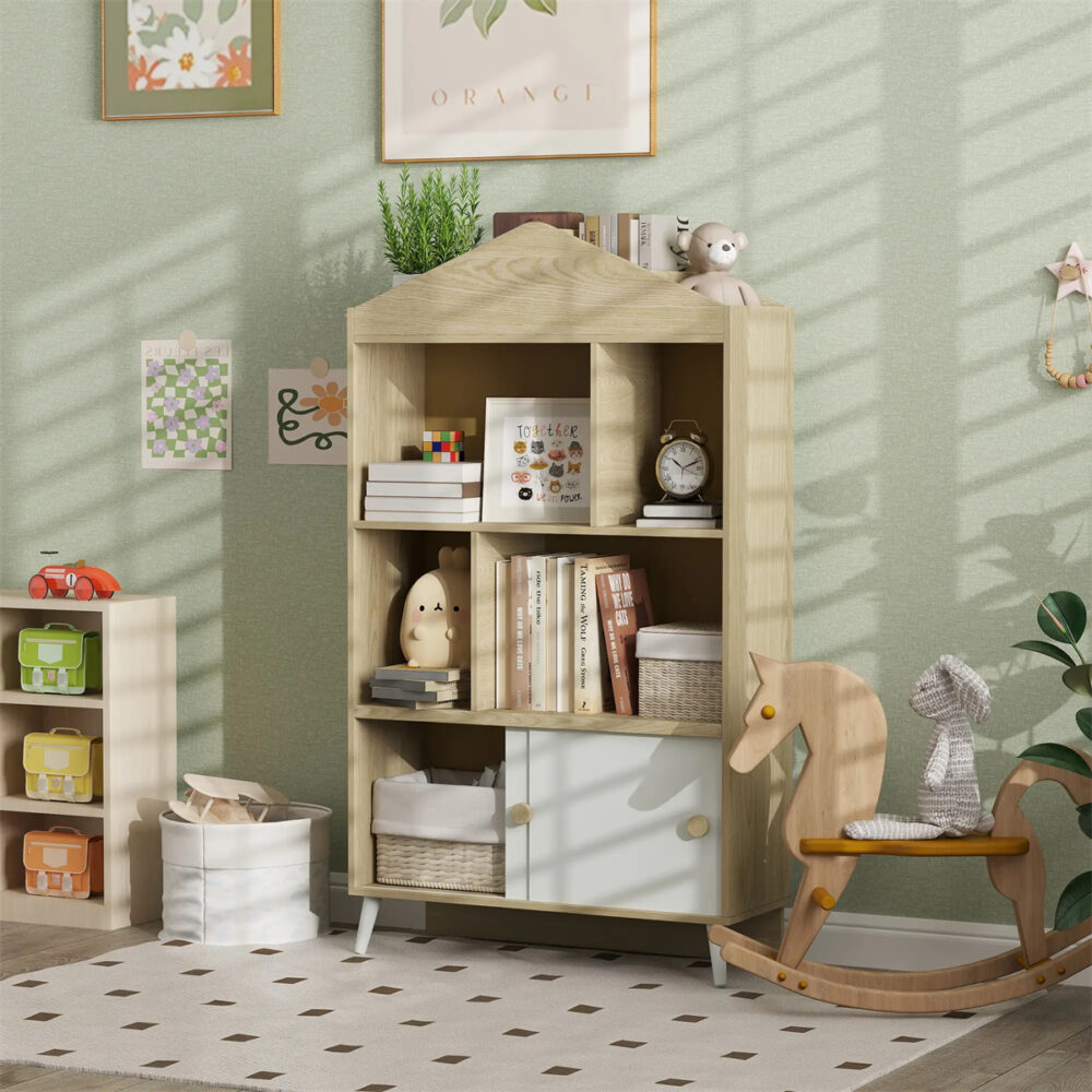 MDF Children's Toy Shelf, Kids Bookshelf #JL06-47540955